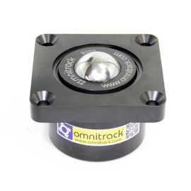 Omnitrack kogelrol (kogelpot) 50.8 mm met flens, draagvermogen 2200 kg, Omnitrack 9352