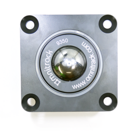 Omnitrack kogelrol (kogelpot) 50.8 mm met flens, draagvermogen 2200 kg, Omnitrack 9352