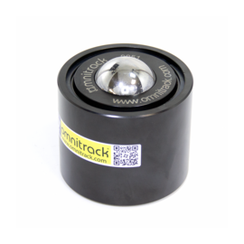 Omnitrack kogelrol (kogelpot) 38.1 mm voor doorsteekmontage, draagvermogen 1100 kg, Omnitrack 9040