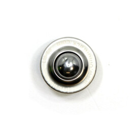 Omnitrack kogelrol (kogelpot) 15 mm met flens, roestvrij staal, draagvermogen 40 kg, Omnitrack L15SS