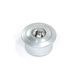 Omnitrack kogelrol (kogelpot) 22 mm met flens, roestvrij staal, draagvermogen 180 kg, Omnitrack M22A
