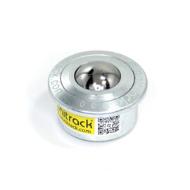 Omnitrack kogelrol (kogelpot) 30 mm met flens, draagvermogen 350 kg, Omnitrack M30